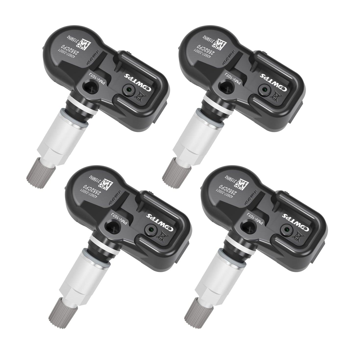 CDWTPS TPMS Tire Pressure Monitor Sensor, 4-Pack fit Toyota Lexus Camry Scion-Avalon, Camry, Corolla, Highlander, Prius, Rav4,Yaris, ES LS GS Series Replace#4260733011 PMV-107J-315MHZ