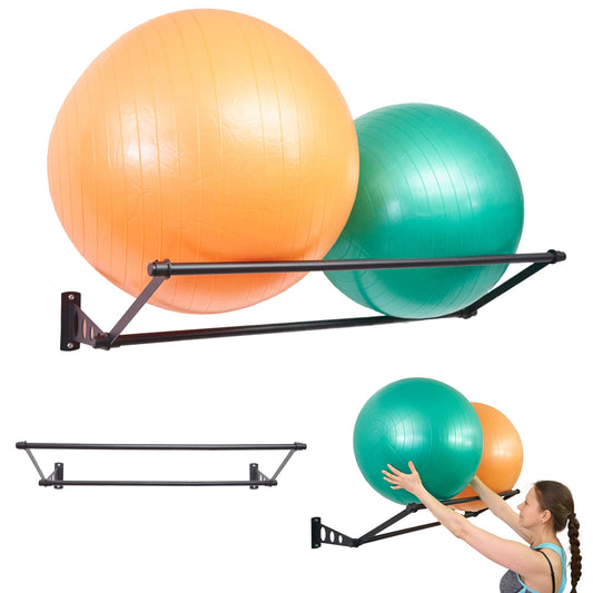 ODOXIA Exercise Ball Holder | Organize Your Space | Wall Mounted Rack | Yoga Ball Holder | Exercise Wall Mount | Fitness Therapy & Stability Rack | for Gyms, Studios, Home Gyms