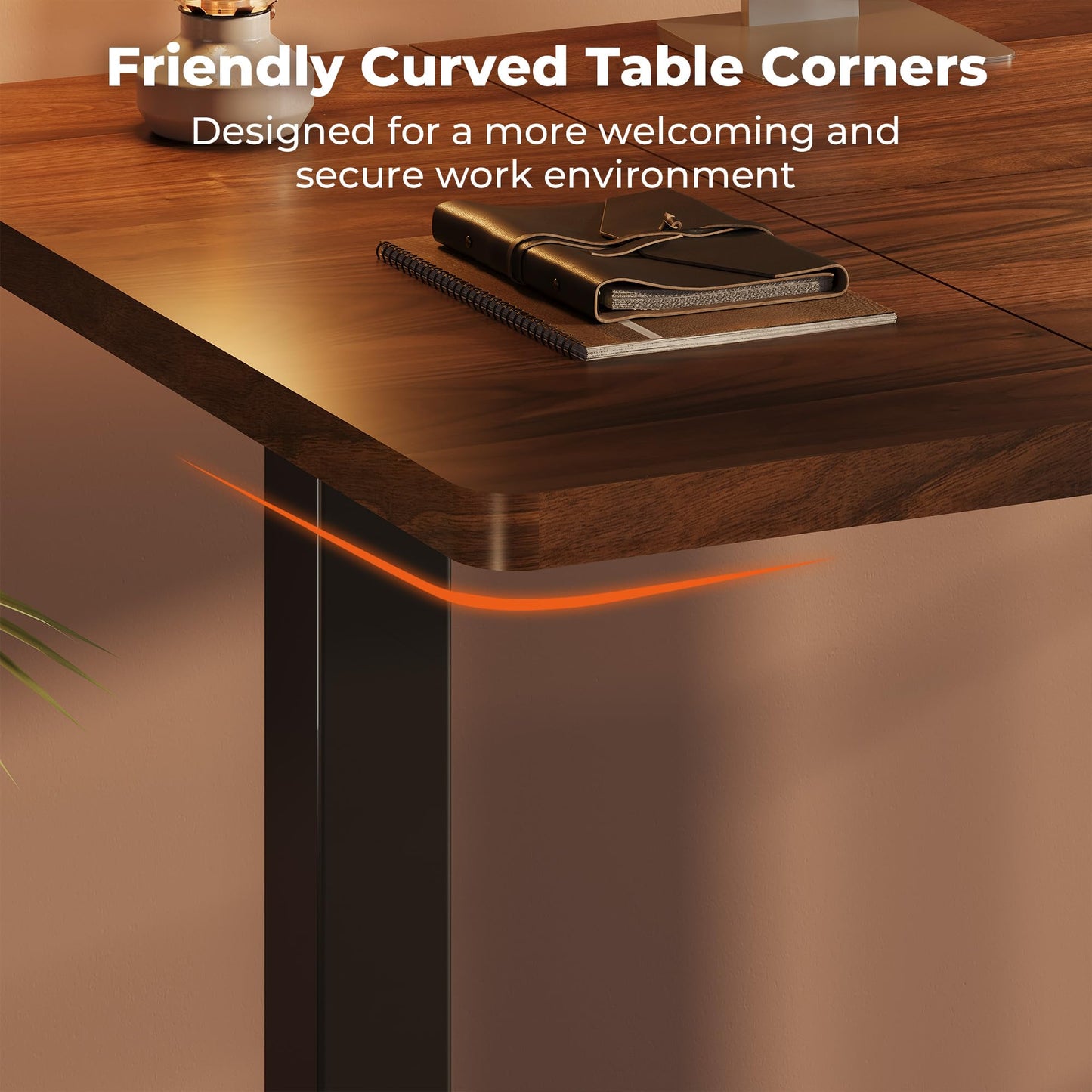 FitStand Dual Motor Standing Desk, Large Stand Up Desks, 79x31 Inches Electric Sit Stand Desks, 4 Memory Preset Adjustable Height Computer Table for Home Office with Splice Board (Brown)