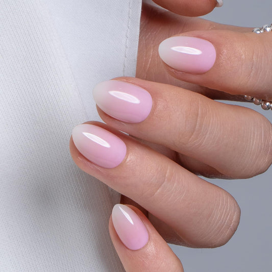 CurvLife Soft Gel Square Press-On Nails Extra Short, Reusable Fake Nails with Glue & Adhesive Tabs, 30PCS Salon-Quality Stick-On Nails for At-Home Manicure (Silk Fade)