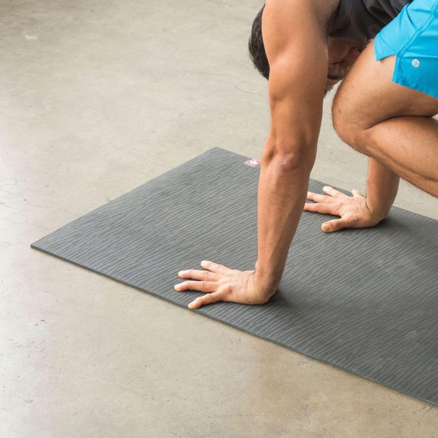 Manduka eKO Yoga Mat 71" - 5mm | Natural Rubber | Eco-Friendly | Soft Textured Surface | Natural Next-to-Skin Feel | 71x 26 inches | Charcoal