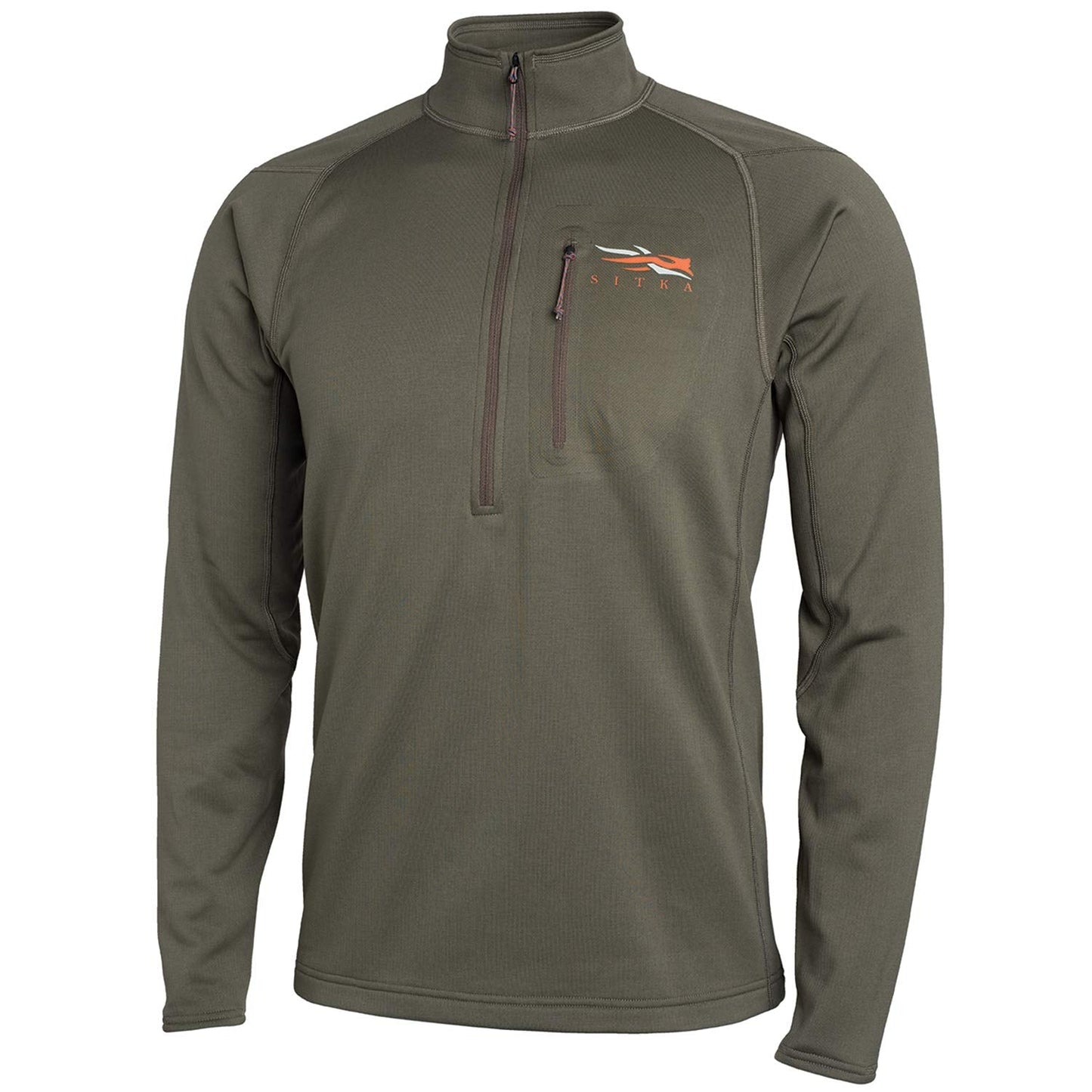 SITKA Gear Men's Core Midweight Zip-T Long Sleeve Hunting Shirt, Pyrite, Medium