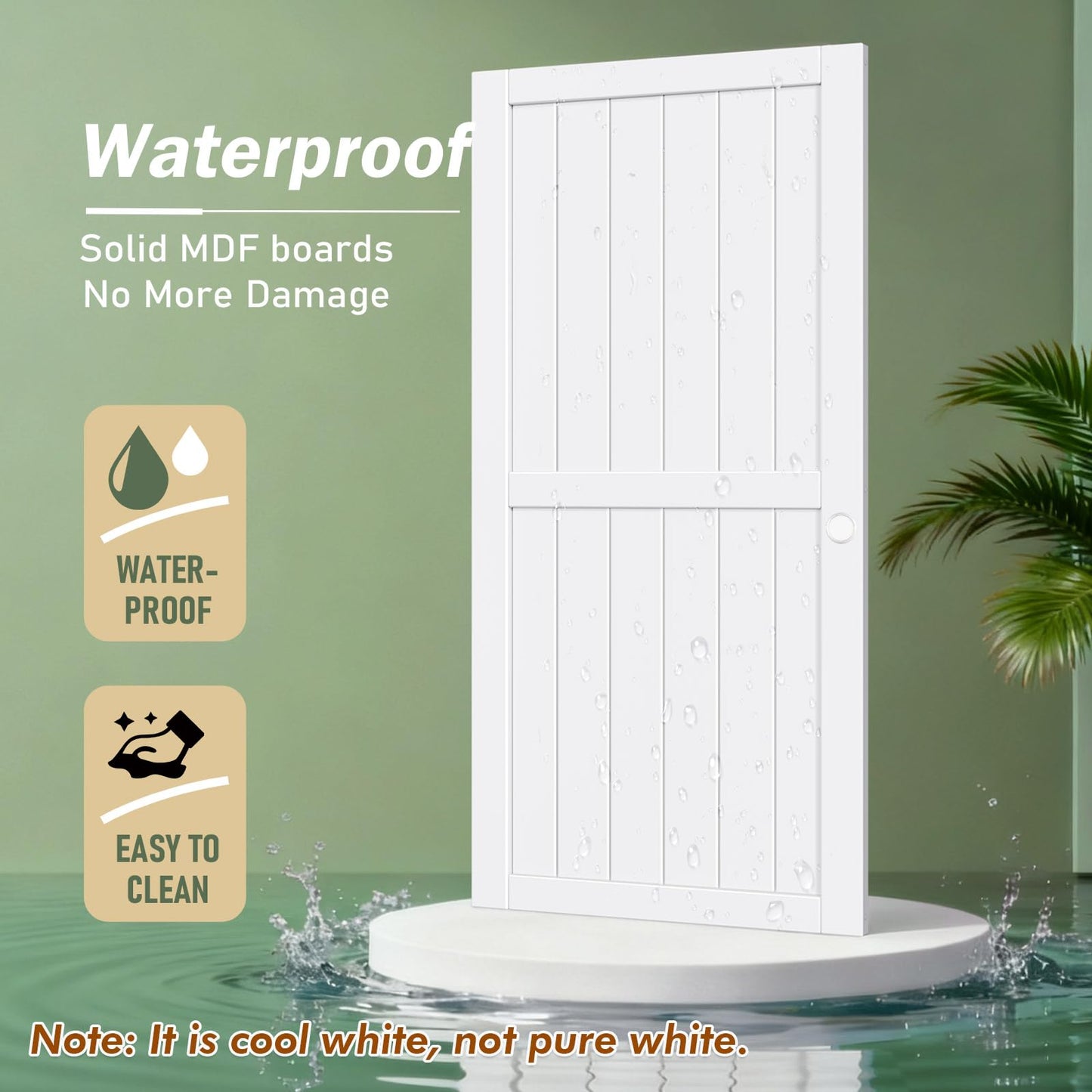 FREDBECK Sliding Closet Doors 60x80(Double 31inch),Bypass Barn Door with Hardware,for Bedroom,White,H Frame,Assemble Required