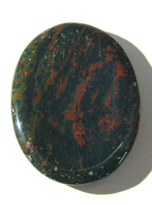 crystalmiracle Bloodstone Worry Stone Positive Energy Crystal Healing Thumb Stone for Metaphysical Powerful Health Wealth Reiki Protective Meditation Feng Shui Gifts for Men Women