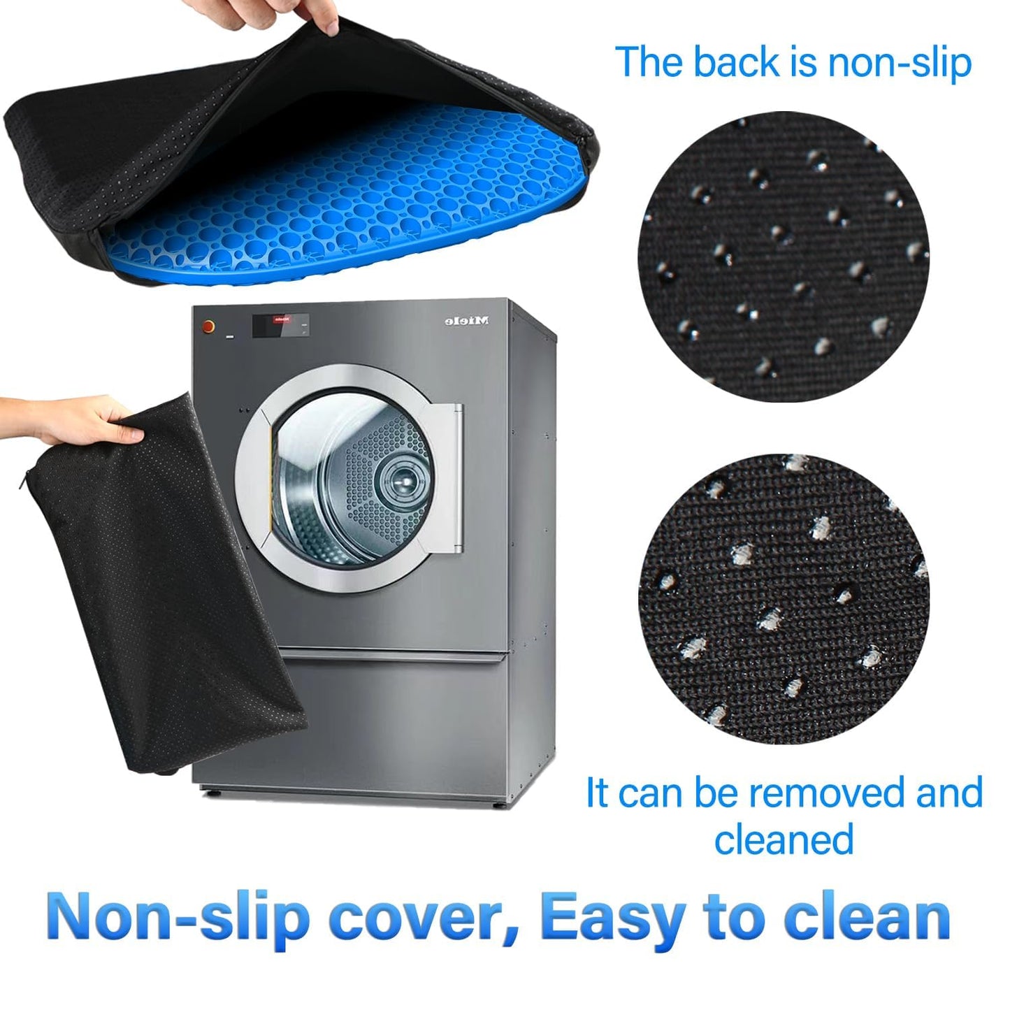 TONINT Large Gel Seat Cushion for Long Sitting with Non-Slip Cover,Soft & Breathable,Seat Cushion for Chair,Car,Office,Desk Chair,Wheelchair