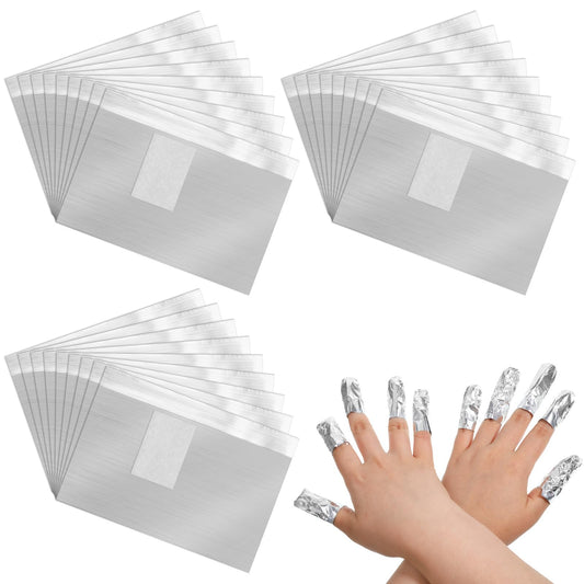SHENLIU 1000Pcs Nail Polish Remover Foil Wraps Soak Off Foils Pads Gel Nail Polish Removal Tool Kit for Professional Salon & Home Use with Lint-Free Lager Cotton Pad