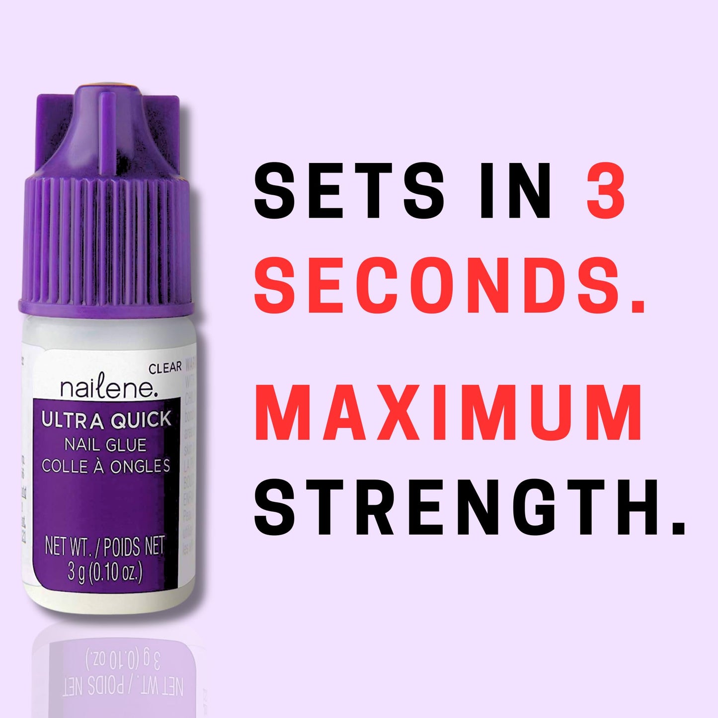 Nailene Ultra Quick Nail Glue Value Pack, Clear, Pointed Tip Precise Application, Super Fast Setting, Quick Drying, Maximum Strength, Strong Nail Glue for Press Ons and Nail Tips, 6 Piece