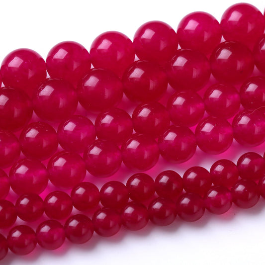 10MM Rose Carnelian Round Loose Beads Natural Gem Beads Crystal Energy Stone Beads for Jewelry Making DIY Bracelet Necklaces