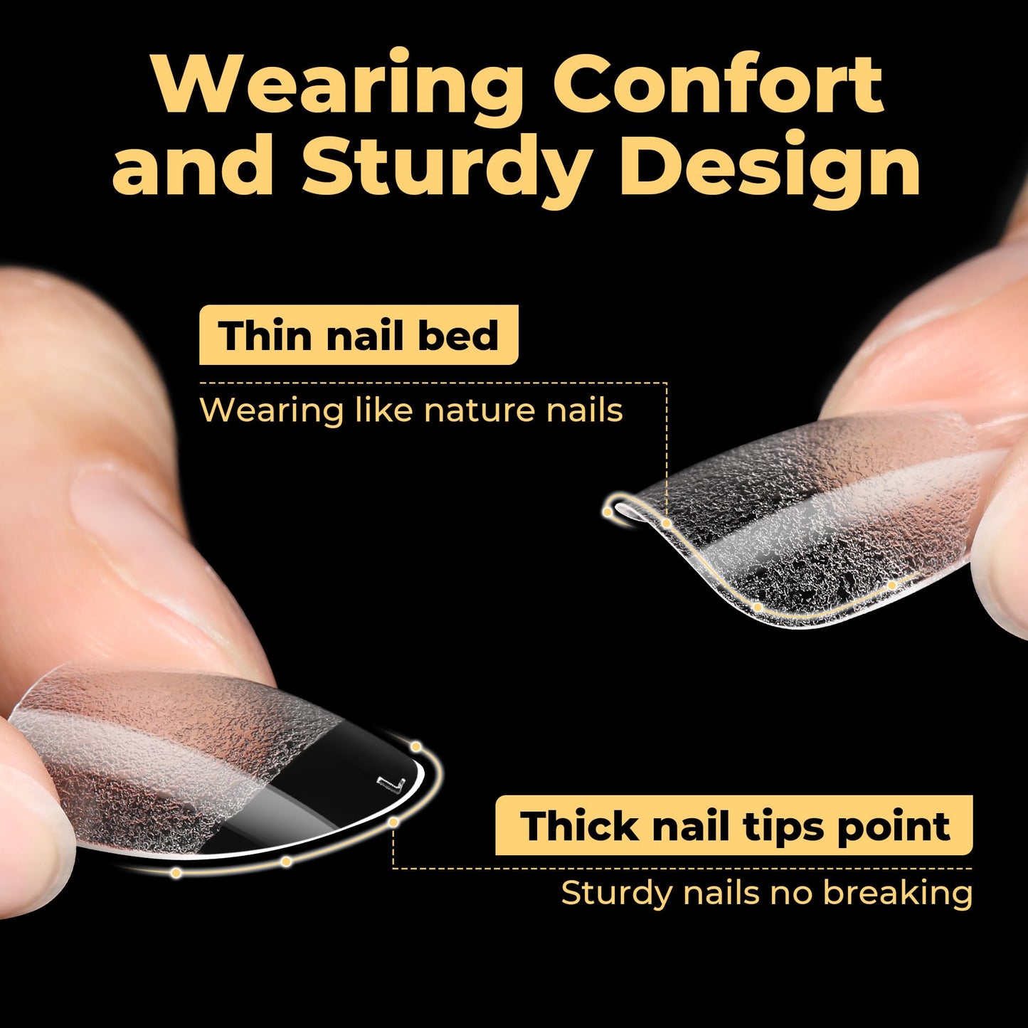 UNA GELLA 600Pcs Short Oval Almond Gel Nail Tips, Round Almond Press on Nails Pre-shaped Soft Gel Clear Fake Nails Tips Full Cover for Nail Extension Home DIY Salon 12 Sizes