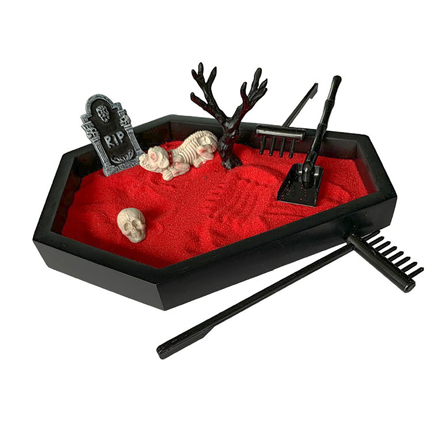 Zen Garden for Desk Gothic Gifts Office Desk Decor Mini Zen Garden Kit (Gothic Set A)