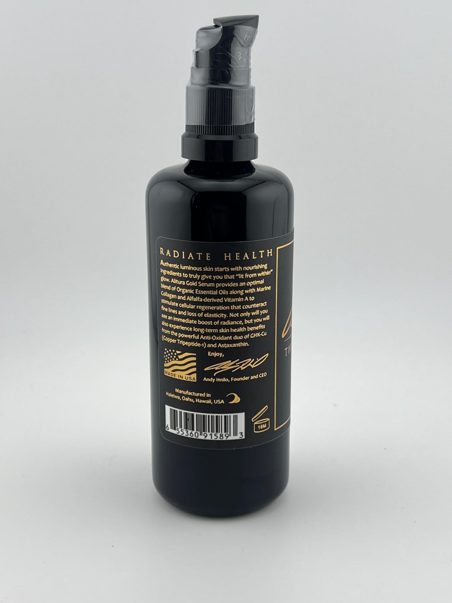 Alitura Gold Serum – Hydrating & Nourishing Facial Serum with Botanicals & Peptides – For a Radiant-Looking Complexion – 100ml