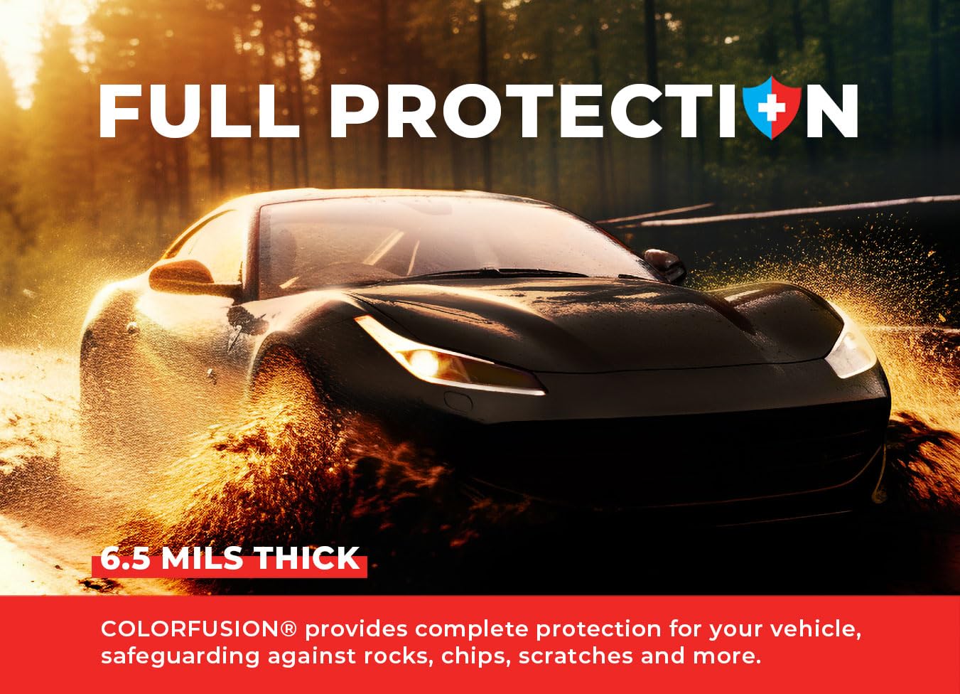 ColorFusion PPF by VViViD, Gloss Piano Black Dry Apply PPF Vinyl Car Wrap Roll 60ft x 5ft