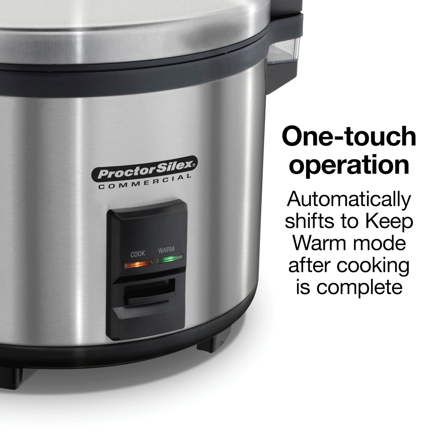 Proctor Silex Commercial Rice Cooker, 60 Cup Capacity, R37560R (Renewed)