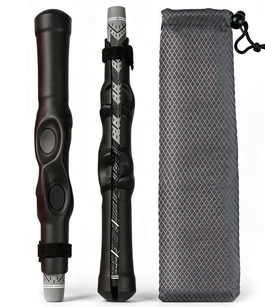 Golf Grip Training Aid Swing Posture Corrector, Improve Swing Rhythm & Consistency, Golf Hand Position Practice Trainer, Perfect Golf Gift for Men Women, Ideal Present for Him Her Golfer Lovers（Black)