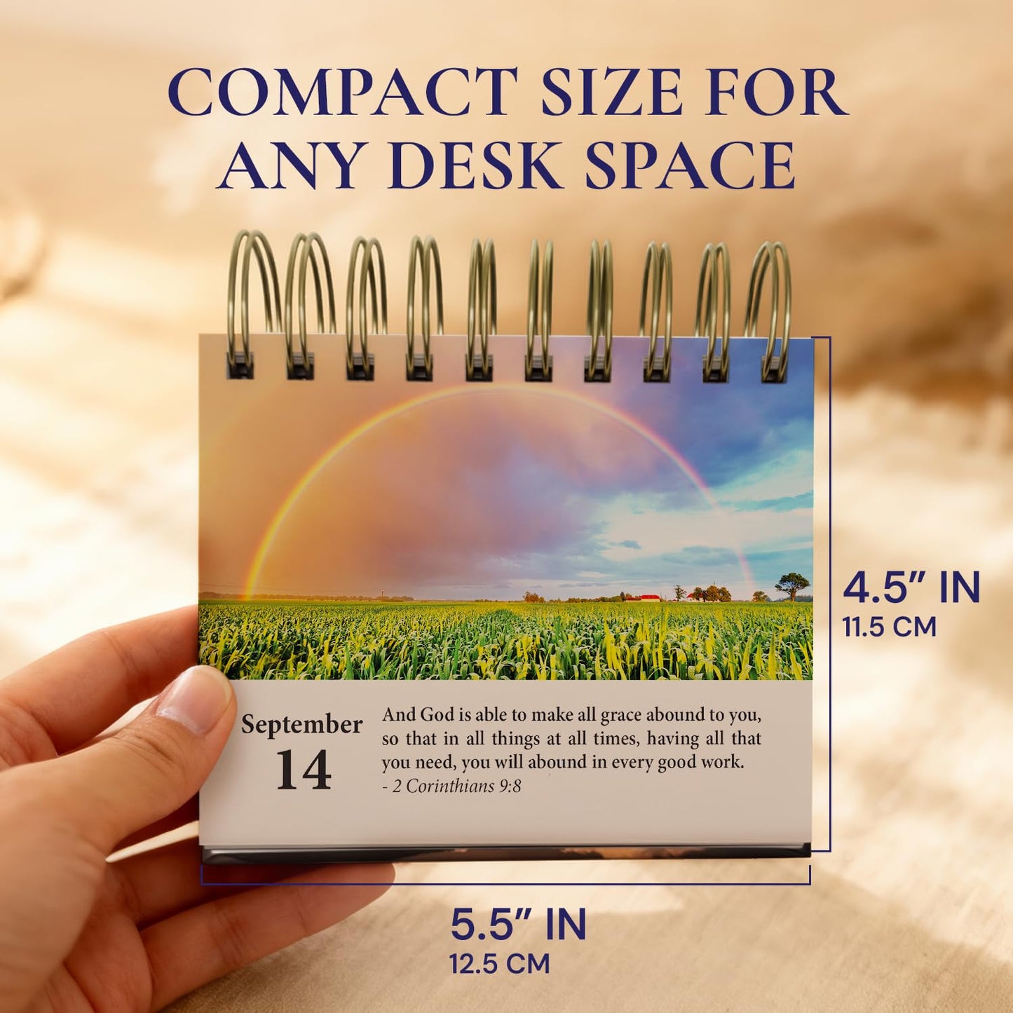 365 Bible Verses Daily Flip Desk Calendar - Undated Reusable Perpetual Flip Verses Christian Inspirational Gift for Men & Religious Gifts for Women (Bible Verses NIV)