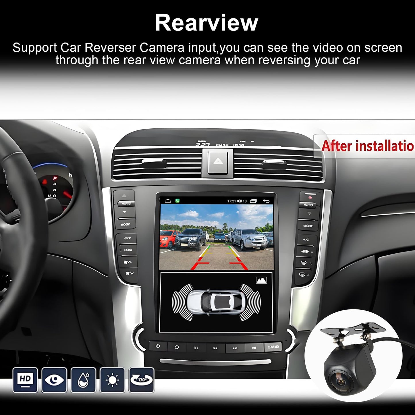 8-Core [4+64G] Car Radio for Acura TL 2004-2008, Android 13 9.7" Upgrated Car Stereo HD Touchscreen Tesla Style Head Unit, Carplay/Android Auto/GPS/AM/FM/Blutooth/Mirror Link/Voice Control