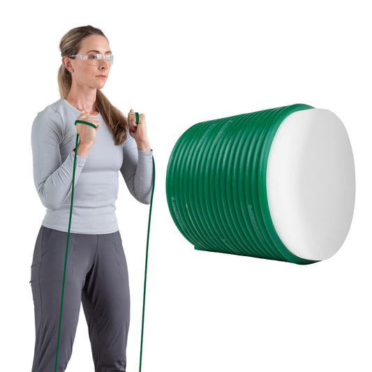 THERABAND Latex Resistance Tubing, Green, Heavy, Level 3, 25 ft Roll, Professional Grade for Upper and Lower Body Workouts, Cut-to-Length, Color-Coded Resistance Levels