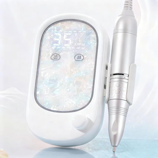 Kylara Professional Nail Drill–35000 RPM Electric Nail File Cordless,Quiet Efile for Nails Machine with Long Battery,Low Noise & Vibration Professional Grade Acrylic Drill for Manicure & Nail Art