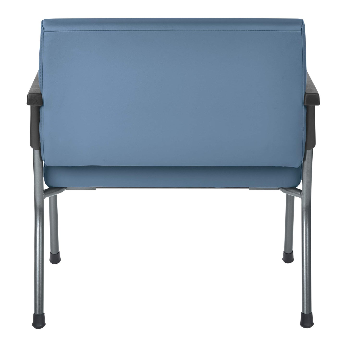 Office Star Products Bariatric Big and Tall Medical Office Chair with Oversized 29 Inch Wide Seat and Sturdy Metal Frame with Back Reinforcement, 500 Pound Limit, Dillon Blue Faux Leather Fabric