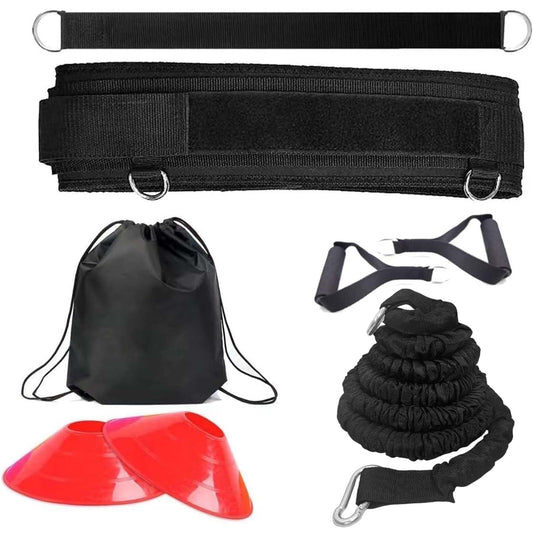 OYINDIZ Speed Training Equipment, Resistance Band 80lb Multi-Sport Exercise Set with Handles Help to Improve Focus Explosive Agility Power Suit for Vertical Jumping Baseball Running Football