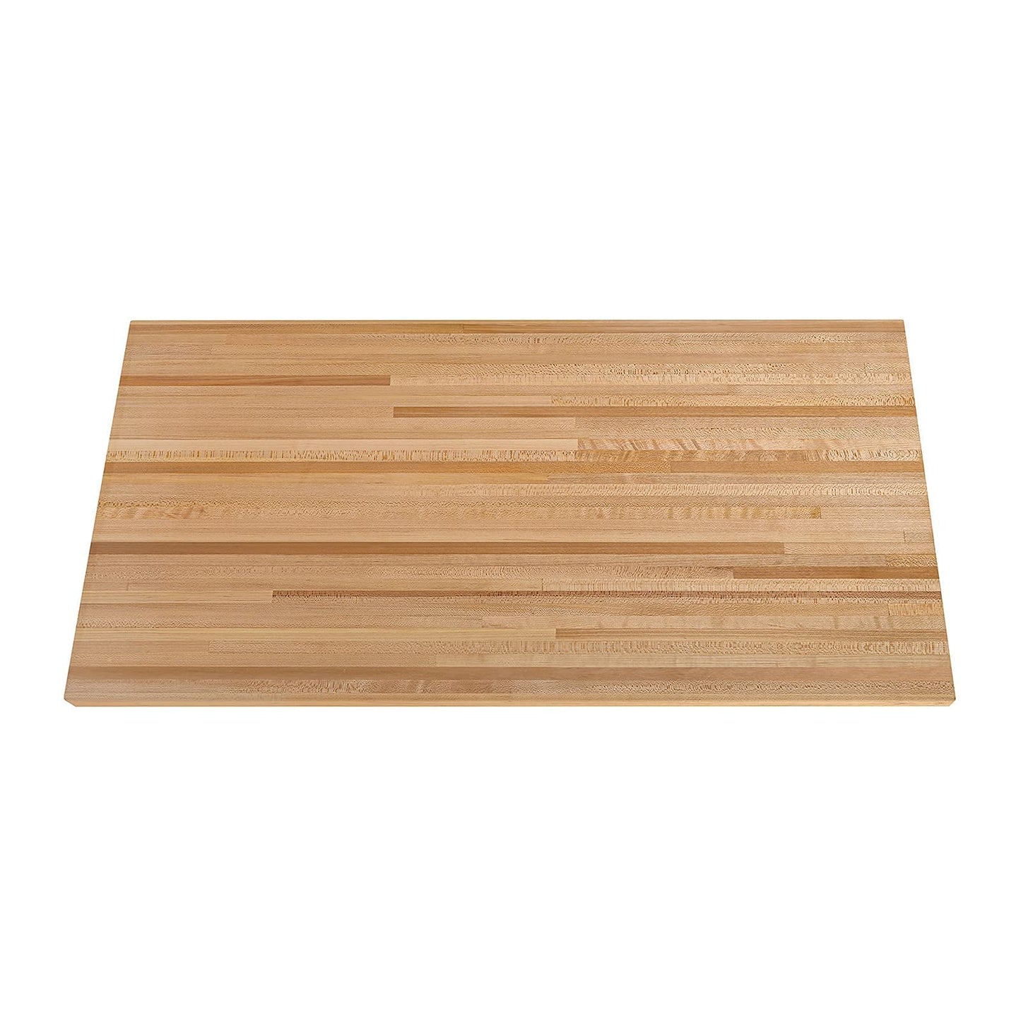 CONSDAN Butcher Block Counter Top, USA Grown Hard Maple Solid Hardwood Countertop, Washer/Laundry Countertop, Table Top, Polished, Prefinished with Food-safe Oil, 1.5" Thickness, 30" L x 25" W