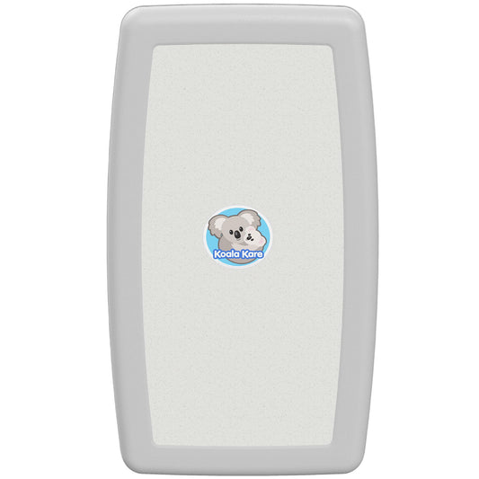 Koala Kare KB301-05 Vertical Surface Mounted Baby Changing Table - Foldable Plastic Diaper Changing Station (White Granite)