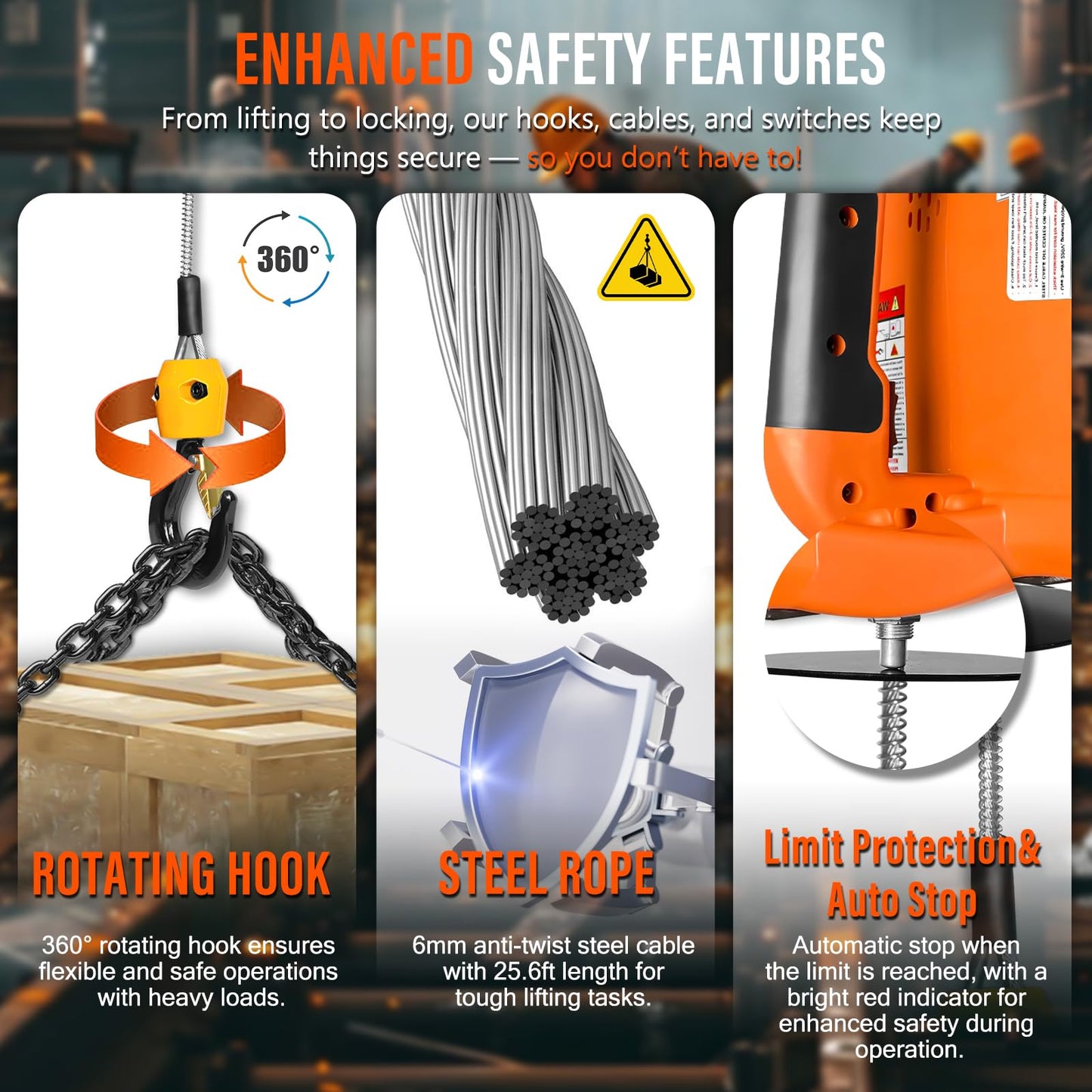 YATOINTO 3-in-1 Electric Hoist Winch, 1540 lbs Lift Capacity, Portable 120V Power Crane with Wired & Wireless Remote, 25 ft Lifting Height, Overload Protection for Towing & Lifting