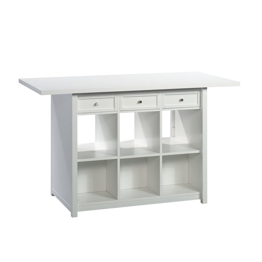 Sauder Craft Pro Series Craft Table/ Pantry cabinets, White finish