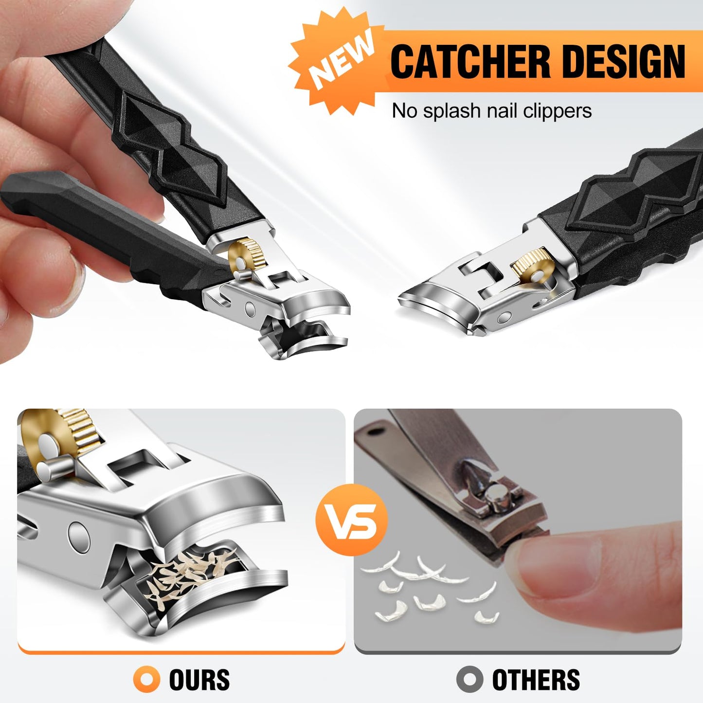 2026 Toenail Clippers for Thick Toenails, Wide Jaw Opening Toe Nail Clippers for Men, Heavy Duty Ingrown Toenail Clippers Nail Clippers, Ultra Sharp Slanted Nail Cutters with Long Handle