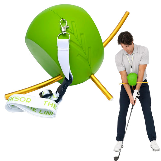 TabiLife Upgraded The Connector Golf Training Aid with 3 Alignment Rods, Golf Connector Ball for Visual Feedback Swing Posture Correction, Arm Connection Golf Swing Trainer