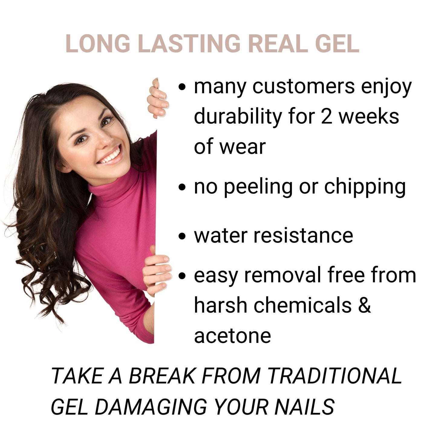 Alice & Bella Bundle - Bright & Happy Manicure (25 pcs) & Pedicure (36 pcs) - Viva Magenta Semi Cured Gel Nail Strips to Make Your Nails Happy & Bright