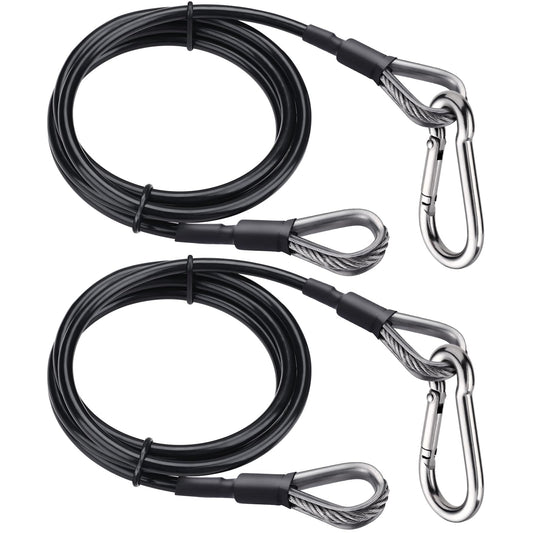 TOBWOLF 2PCS 39" Gym Extension Cable, Fitness Cable Extension Compatible with Bowflex Home Gym Accessories, Replacement Gym Cables Machine Extension for LAT/Tricep Pull Down & Leg Extensions Machine