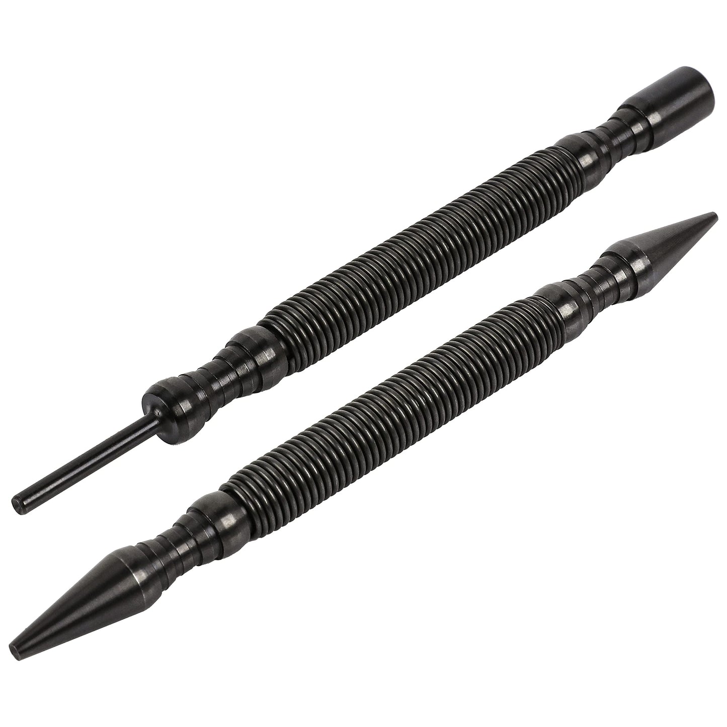 ARES 10012 – 2-Piece Dual Head Nail Setter & Hinge Pin Remover Punch Set – Nail Setter Features 1/32-Inch (#1) and 1/16-Inch (#2) Dual Head Design – CNC-Precision Machined - 5000 PSI Striking Force