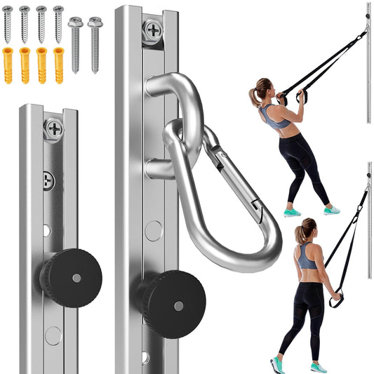 Adjustable Resistance Band Wall Mount System,Home Gym Dedicated Resistance Band Wall Anchor, Ideal for Strength Training, Physical Therapy & Rehab Training