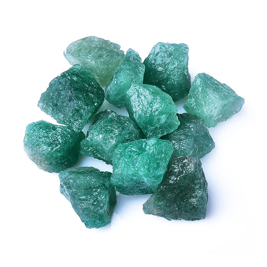 Raw Crystals, Large 1.2-2.0" Healing Crystal Natural Rough Stones for Intuition,Chakra,Meditation,Decoration,Polishing,Energy Work (Greenquartz, 3.5oz-1.2-2.0"raw Crystals)