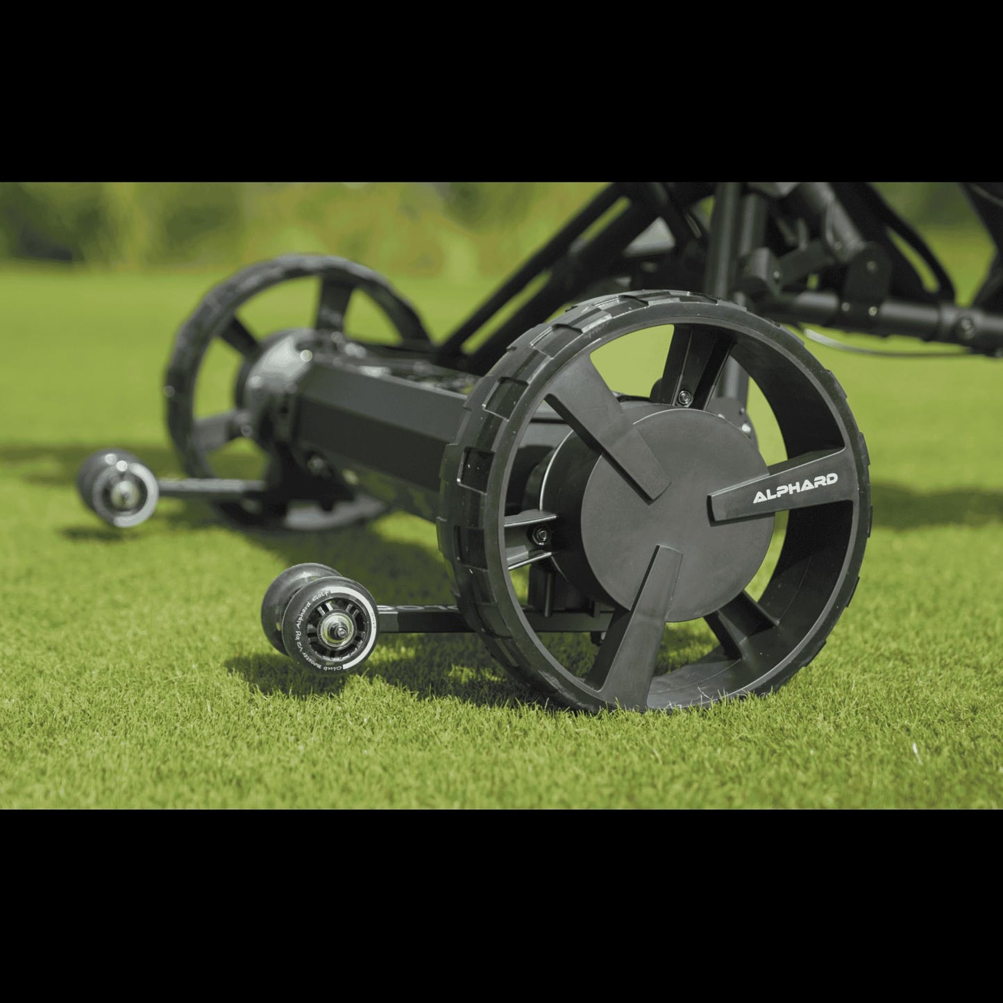 Alphard Club Booster V2Pro – Convert Your Push Cart into a Motorized, Electric Remote-Controlled Golf Caddie - New 2025 V2Pro with Permanently Attached Wheelie Bars (V2CADPRO)