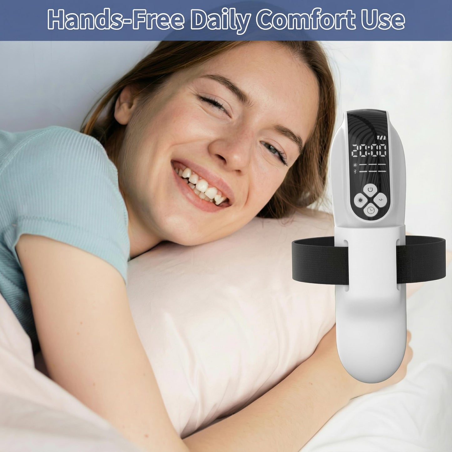 2-in-1 Portable Relaxation Unit with Adjustable Strap, Dual Modes, Hands-Free Design for Daily Comfort