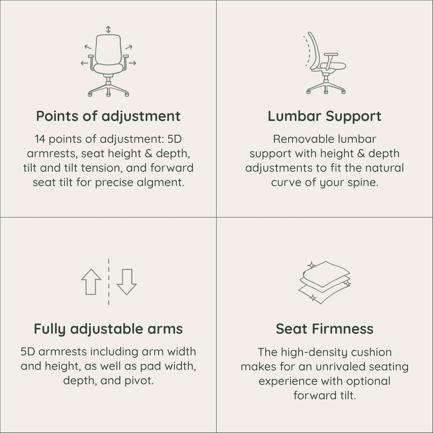 Branch Ergonomic Chair Pro - Mesh Office Chair with 14 Points of Adjustment - Height, Depth & Tilt Adjustable - 5D Armrests - Forward Tilt, Smooth Recline, and Lumbar Support - Shore