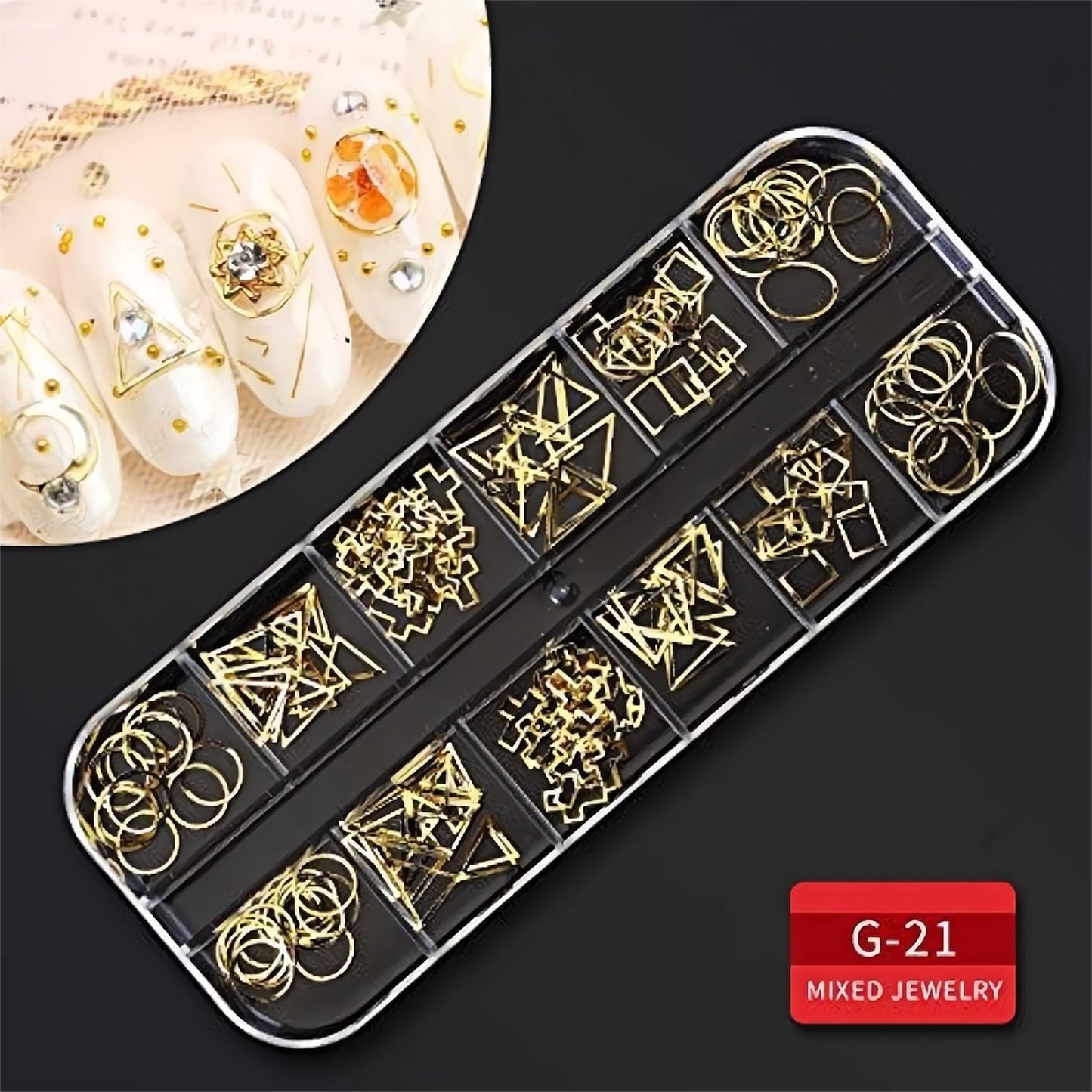 Nail Art Kit, Nail Design Tools Kit with Nail Art Brushes, Nail Art Dotting Pens, Nail Stickers for Nail Art, Nail Charms and Gems, Nail Rhinestones, Nail Art Decoration Kit