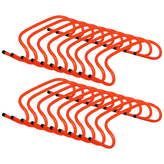 Lineslife 20 Pack 6" Agility Hurdles - Speed & Plyometric Training Hurdles for Kids, Athletes, Soccer, Football, Basketball, Baseball, Indoor Outdoor Sports