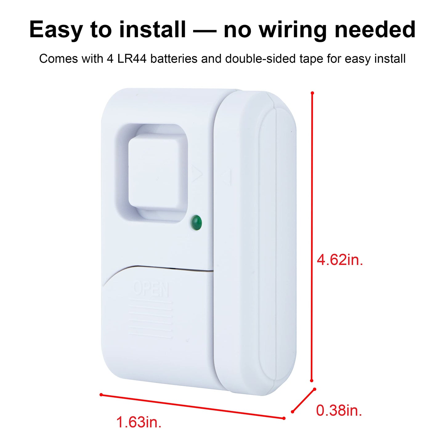 GE 45115 Wireless Magnetic Window Alarms 2 Pack