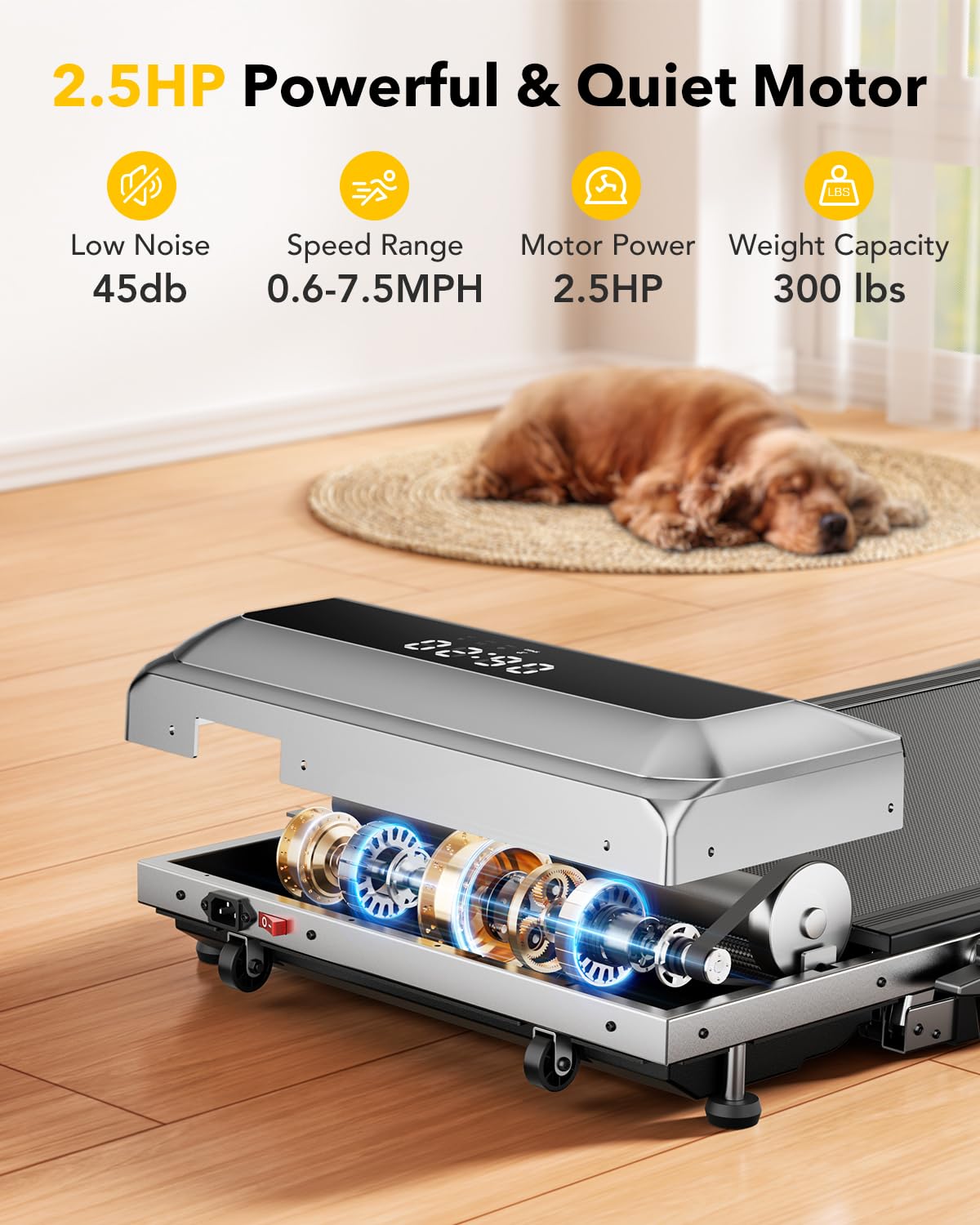 TOPUTURE Walking Pad Treadmill with 12% Incline, 6 in 1 Folding Treadmill with Adjustable Handle Bar for Home/Office, Under Desk Treadmills Portable Walking Pad with App, Remote Control & LED Display