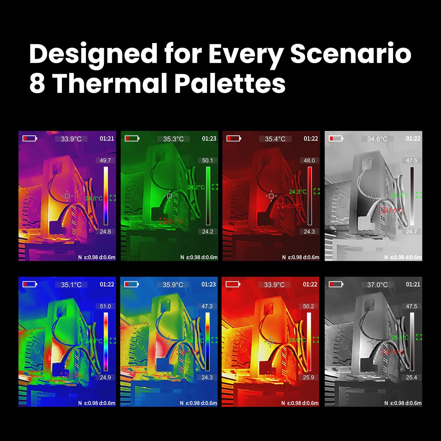MiLESEEY TR20 Pro Thermal Imaging Camera, Handheld Infrared Imager with 320 x 240 Resolution, 50Hz Refresh Rate, Dual-Camera Handheld Infrared Thermal Imaging Camera Supporting PC Software Analysis