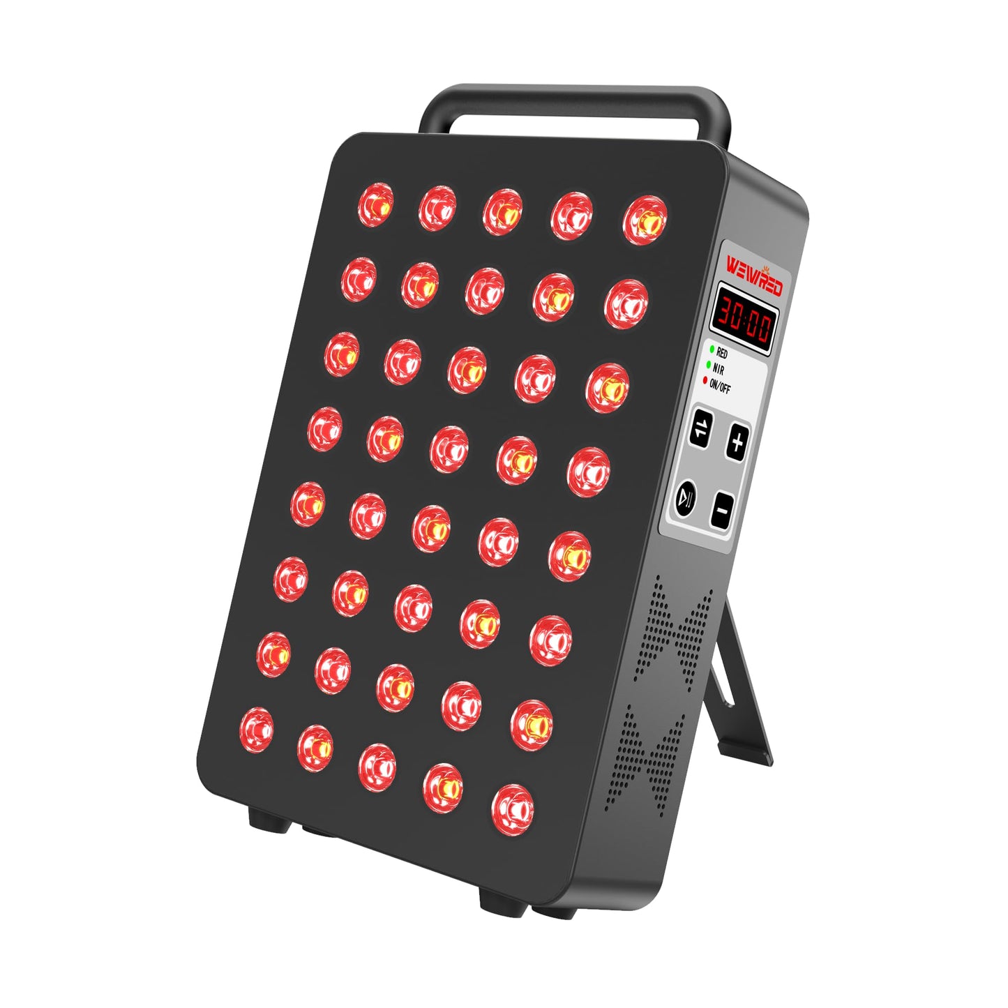 Red Light Therapy Panel 5 Wavelength 40 Dual Chip High-Efficiency LEDs 630+660+810+830+850nm Red and Near Infrared Lamp Therapy Device 60W Timer & Stand for Body Pain Relief Face Skin Health