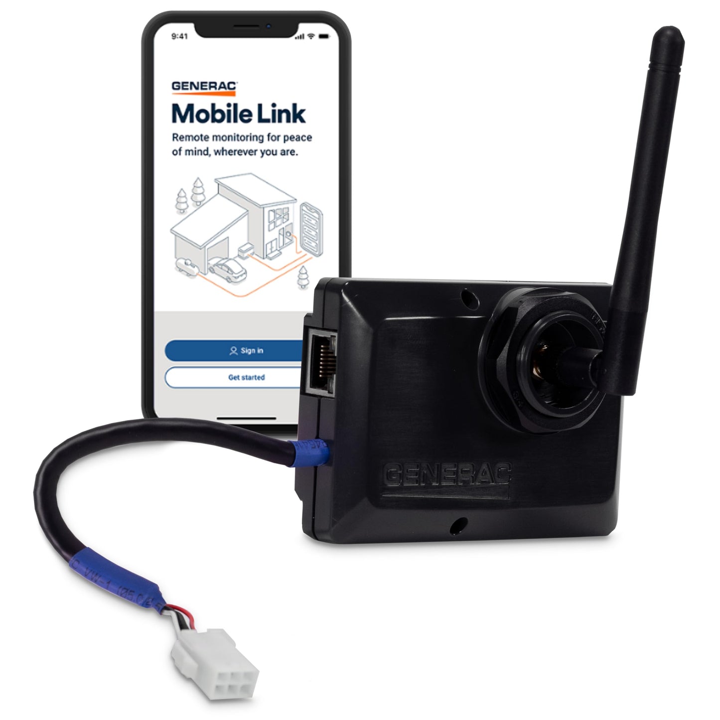 Generac 7170 Mobile Link Wi-Fi & Ethernet Device - Remote Monitoring and Control for Enhanced Generator Management,orange/black