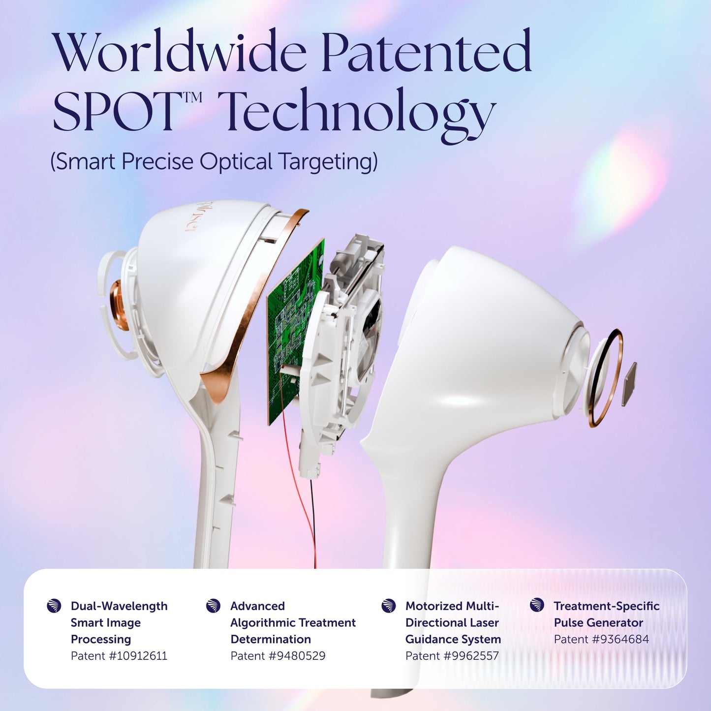 Epilaser At-Home True Laser Hair Removal Device for Light Skin, Safe, Intelligent, Painless and Permanent Hair Removal for Face, Body, Bikini Line