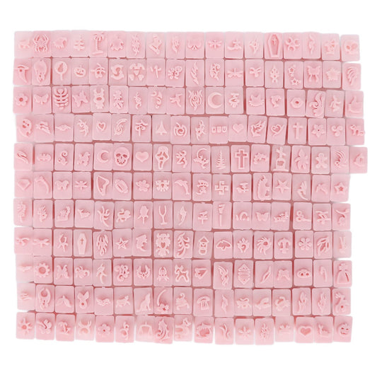 Dioche 192-piece 3D Nail Art Stamper Set - A Variety of Beautiful Designs to Choose from, Suitable and Beginners Alike, Easily Create Personalized Nail Art.