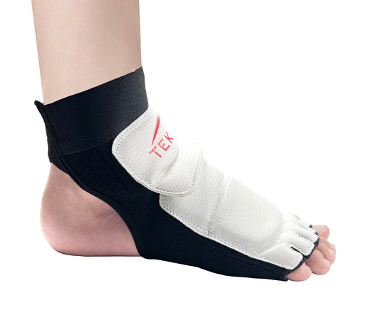 Taekwondo Foot Guard Protector Gear for Sparring MMA Training Competition Kickboxing Karate Boxing Martial Arts Kung Fu Punch Bag TEKA (Pair) (XL)