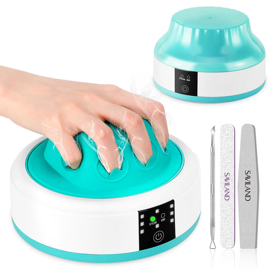Saviland Essentials Nail Polish Remover Machine: Nail Soaking Bowl & Acetone Nail Polish Remover Gel Nail Remover Machine with Nail Soak off Bowl Soaker Tech Acrylic Nail Remover Steam Salon Home DIY