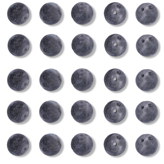 NITOPUPU 100Pcs 8mm Matte Black Flash Obsidian Beads for Jewelry Making, Natural Round Loose Gemstone Stone Bead for Necklace Bracelets, Crafts for Adults with Crystal Stretch Cord